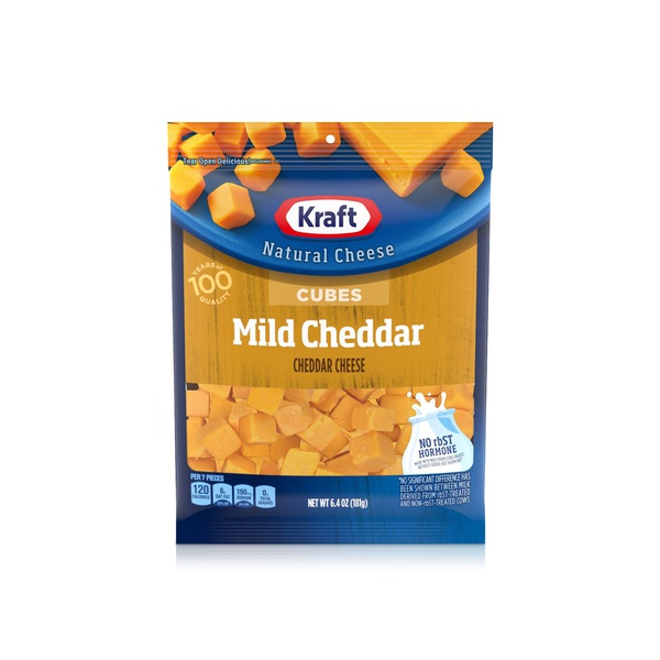Kraft Mild Cheddar Cheese Cubes 181g
