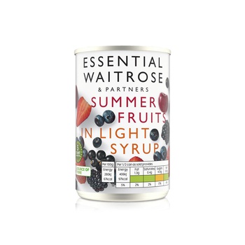 Waitrose Essential Summer Fruits in Syrup 290g