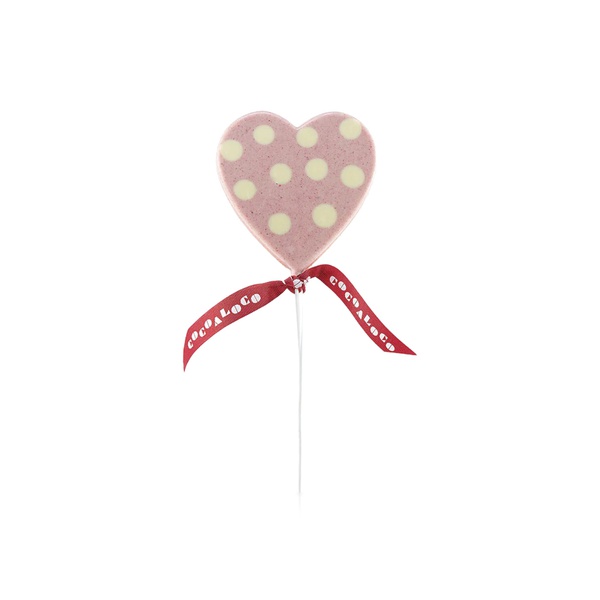 Cocoa Loco Raspberry Chocolate Polka Dot Lolly 60g