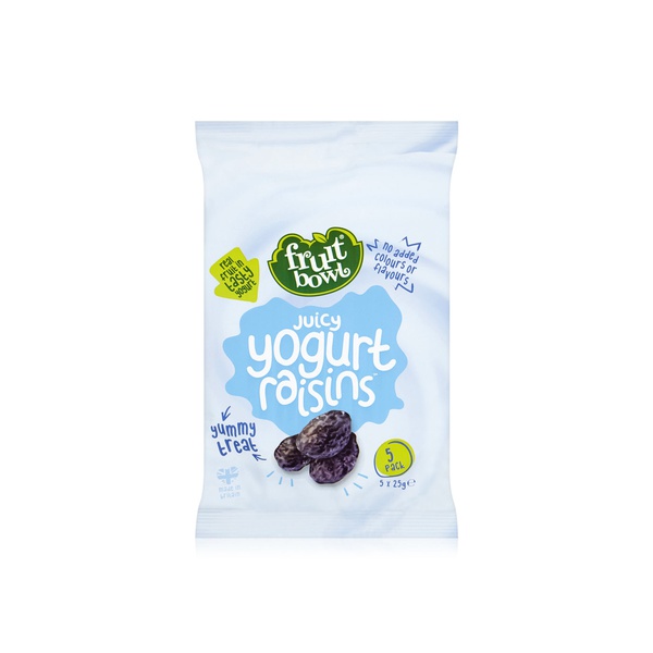 Buy Fruit Bowl yogurt raisins 5x25g in UAE
