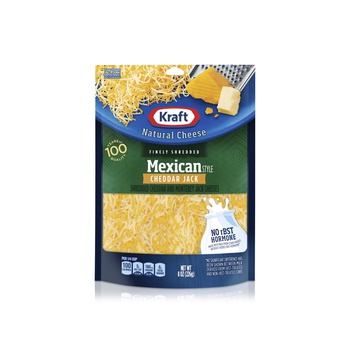 Kraft Mexican Shredded Cheddar Jack 226g