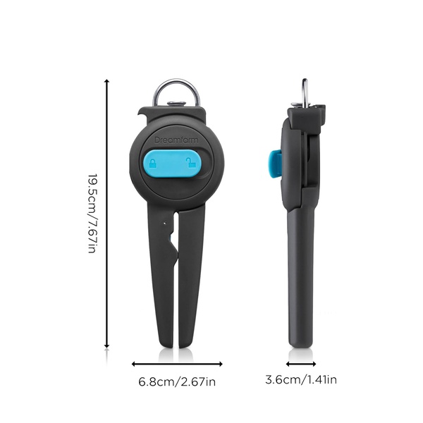 Dreamfarm Dopener Can and Jar Opener Black