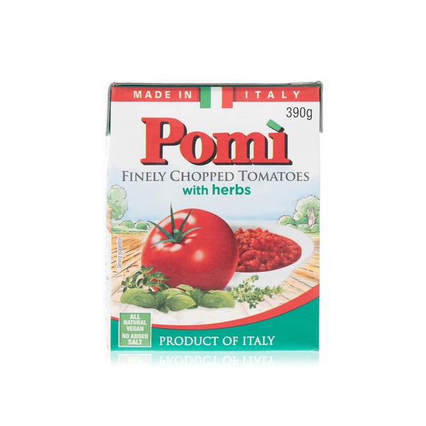 اشتري Pomi finely chopped tomatoes with herbs 390g في الامارات