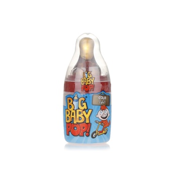 Bazooka Big Baby Pop Raspberry Candy 32g