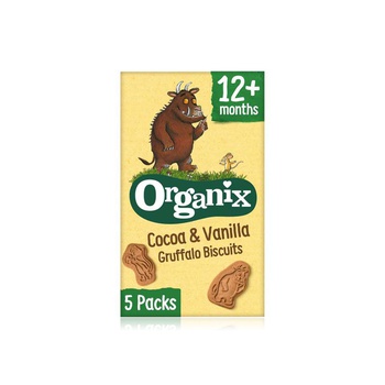Organix Gruffalo Biscuits Cocoa & Vanilla 5 x 20g