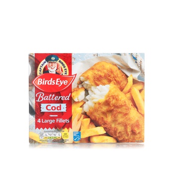 Birds Eye Frozen Battered Cod Fillets X 4