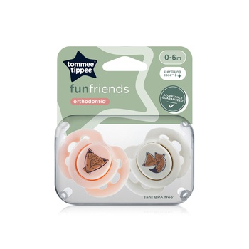 Tommee Tippee Fun Style Soothers 0-6 Months x 2