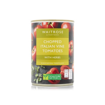 Waitrose Chopped Italian Tomatoes with Herbs 400g