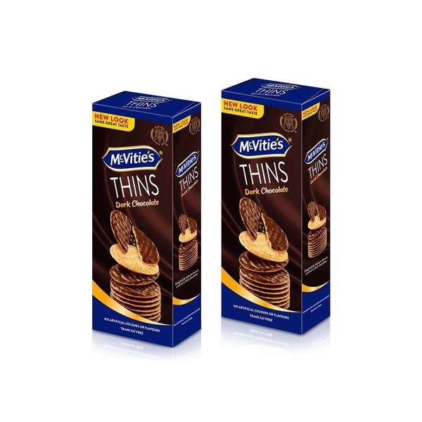 McVitie's Thins Dark 150g x 2