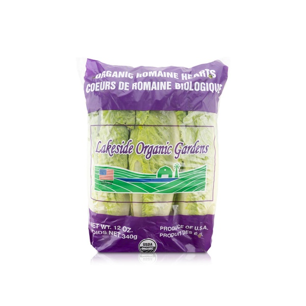 Lakeside Organic Gardens Romaine Lettuce Hearts 340g