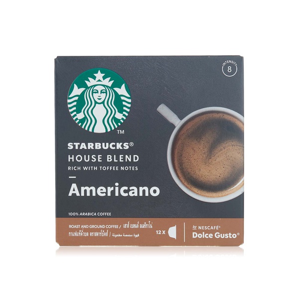 اشتري Starbucks house blend dolce gusto coffee capsules 102g في الامارات
