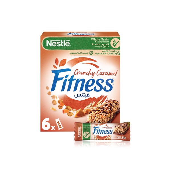 Nestle Fitness Crunchy Caramel Bars 6 x 23.5g