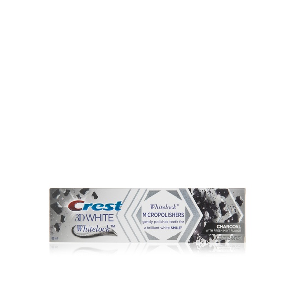 Crest 3D White Toothpaste Whitelock Charcoal with Fresh Mint Flavour 88ml