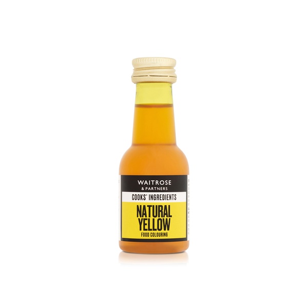 Waitrose Natural Yellow Food Colouring 38ml