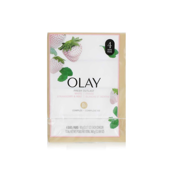 Buy Olay Fresh Outlast soap bar strawberry and mint 360g in UAE