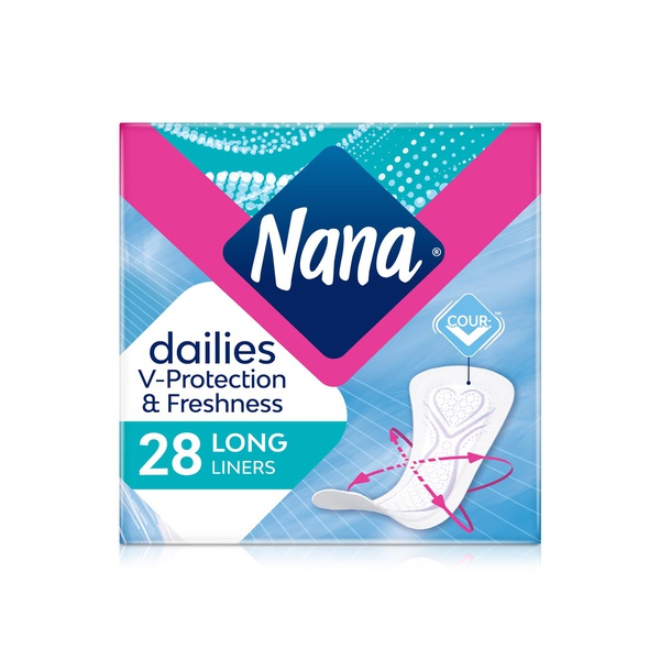 Buy Nana long sized panty liners  x28 in UAE