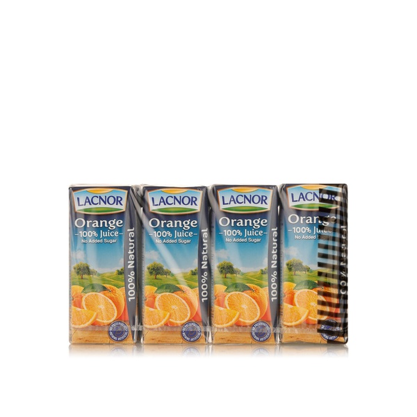 Buy Lacnor orange juice 8 x 180ml in UAE