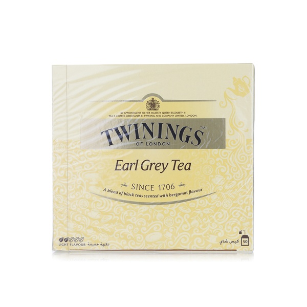 Buy Twinings Earl Grey tea 50s 100g in UAE