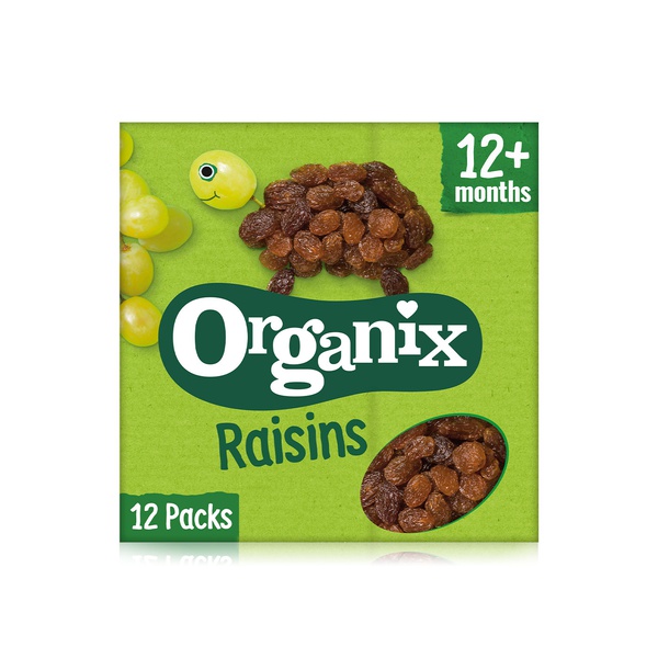 Organix mini raisin snack boxes 12+ months 168g