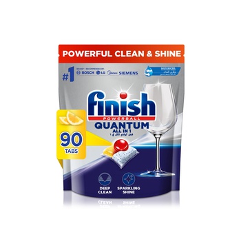 Finish Quantum Lemon Sparkle Scent All in 1 Dishwasher Tablets x  90
