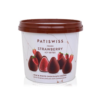 Patiswiss Frozen Strawberry Icy Bites with Milk & White Chocolate 130g