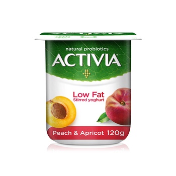 Activia Peach and Apricot Yoghurt Low Fat 120g