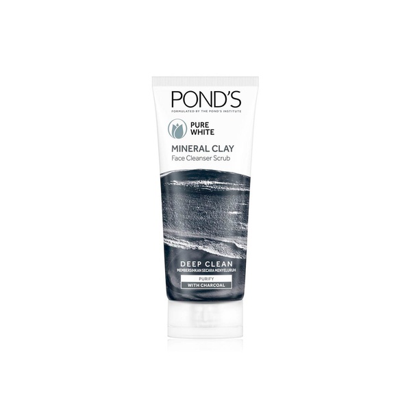 Pond's Pure White Mineral Clay Face Cleanser Scrub 4 x 6 x 90g