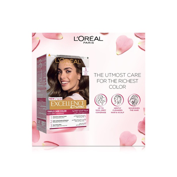 L'oreal Paris Excellence Creme Permanent Hair Colour 5.0 Light Brown
