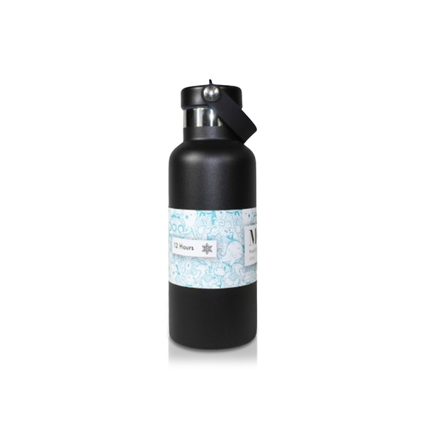 Moya Starfish Insulated and Sustainable Water Bottle Black 500ml