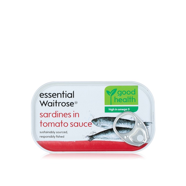 Buy Essential Waitrose sardines in tomato sauce 120g in UAE