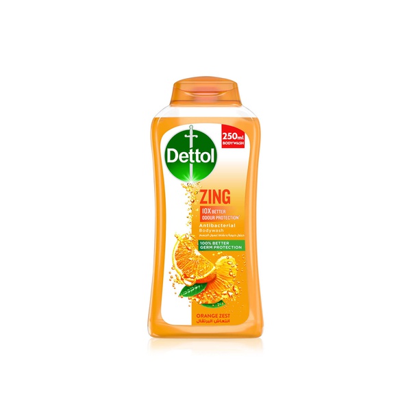 Dettol Zing Antibacterial Bodywash Orange Zest 250ml