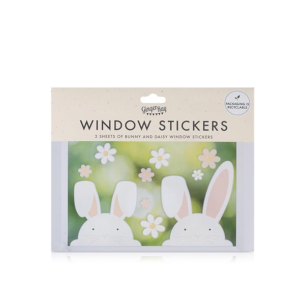 Ginger Ray Peeking Bunny Window Stickers x 2