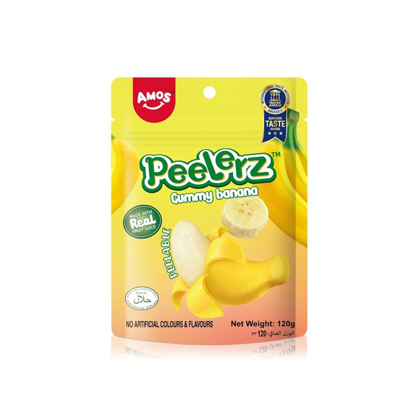 Amos Peelerz Gummy Banana Confectionery 120g