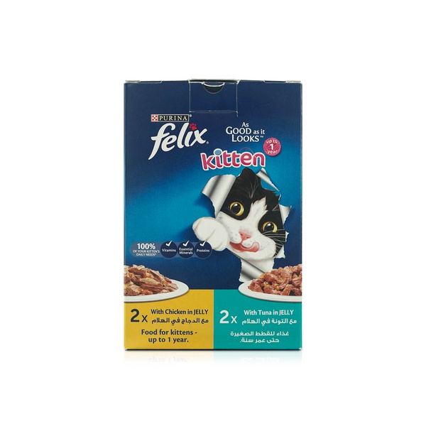 Felix As Good As It Looks Kitten Food Chicken and Tuna 340g x 4