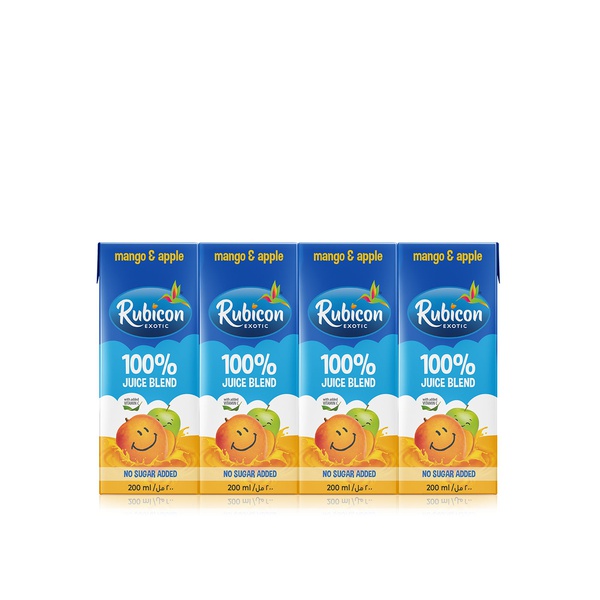اشتري Rubicon 100% juice blend mango & apple 4 x 200ml في الامارات