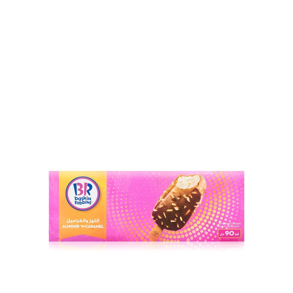 Buy Baskin Robbins almond n caramel bar 90ml in UAE