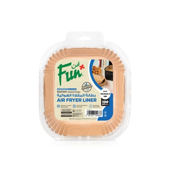 Fun Air Fryer Liners Square 16x16x4.5cm x 100