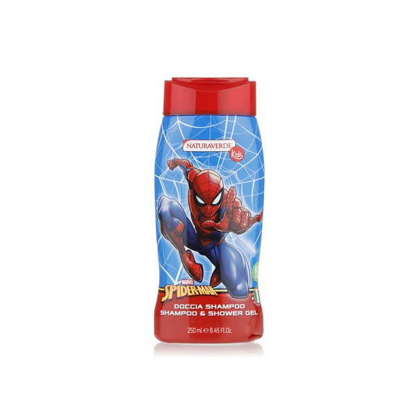 Buy Naturaverde kids shampoo & shower gel Spiderman 250ml in UAE