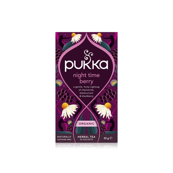 Pukka Organic Night Time Tea Sachets with Chamomile, Blackberry & Blackcurrant x 20 32g