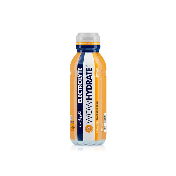 WOW HYDRATE Electrolyte & Vitamin Water Orange 500 ml