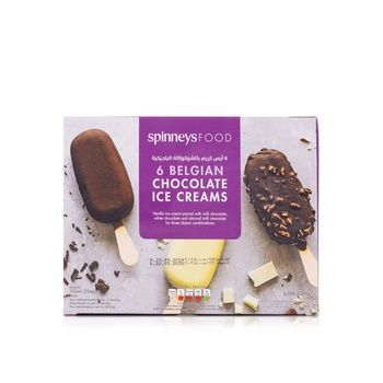 Spinneysfood 6 Belgian Chocolate Ice Creams 330ml