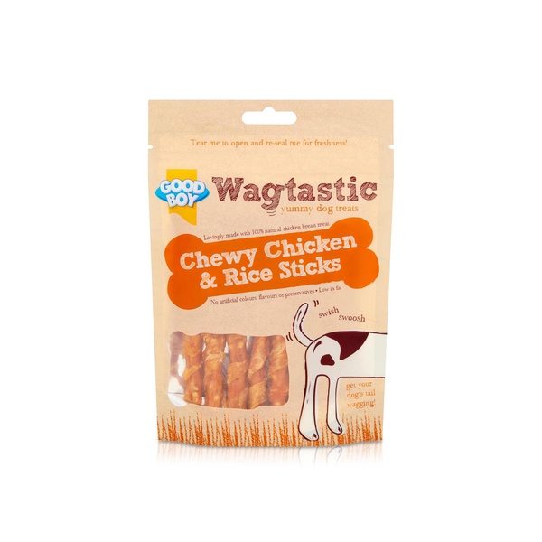 Wagtastic Crunchy Chicken and Rice Sticks Dog Treats 70g