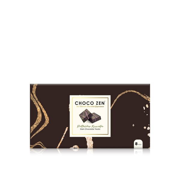 Choco Zen Pistachio Kunafa Chocolate Dark Treats x8 144g