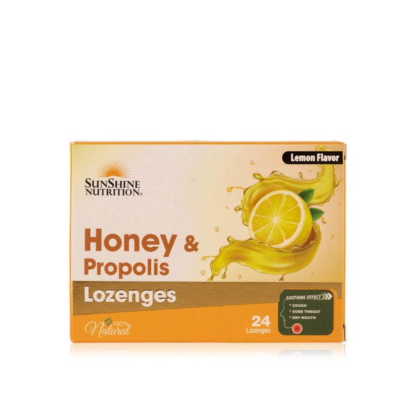 Sunshine Honey & Propolis Lozenges Lemon 24s