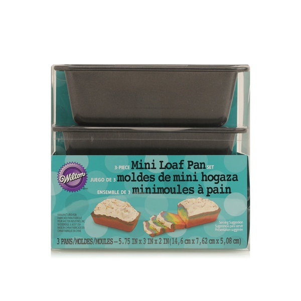 Wilton mini loaf pan set 3pcs Spinneys UAE