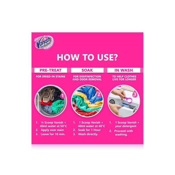 Vanish Oxi Action Multi Power Fabric Stain Remover Powder 700g