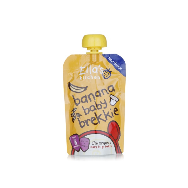 Buy Ellas Kitchen organic banana baby brekkie 6+ months 100g in UAE