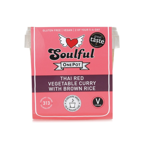 Buy Soulful Thai veg curry brown rice 380g in UAE
