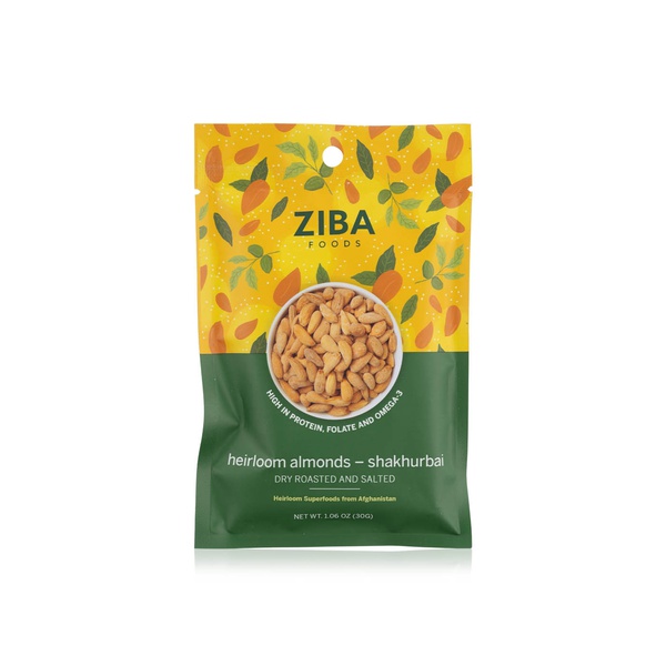 Buy Ziba dry roasted and salted heirloom almonds shakhurbai 30g in UAE