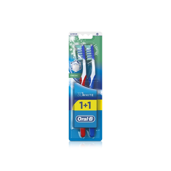 Oral B Fresh 3d White Toothbrushes 1+1